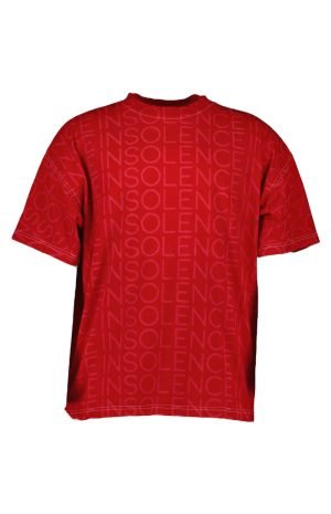 Red insolence oversized t-shirt